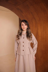 Beli Pile Detaylı Yazlık Zara Odesa Cupra Etekli Takım