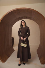 Asimetrik Kesim Belden Bağlamalı Yazlık Zara Odesa Cupra Etekli Takım