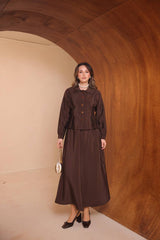 Beli Pile Detaylı Yazlık Zara Odesa Cupra Etekli Takım