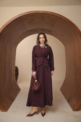 Asimetrik Kesim Belden Bağlamalı Yazlık Zara Odesa Cupra Etekli Takım