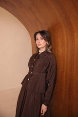 Beli Pile Detaylı Yazlık Zara Odesa Cupra Etekli Takım