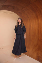 Beli Pile Detaylı Yazlık Zara Odesa Cupra Etekli Takım