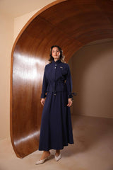 Hakim Yaka Modal Kumaş Etekli Takım