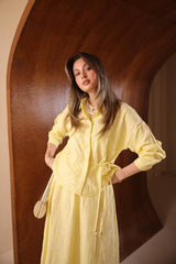 Floral Kabartmalı Brode İşlemeli Etekli Takım