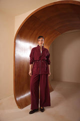 Kargo Cepli Beli Büzgülü Modal İkili Takım