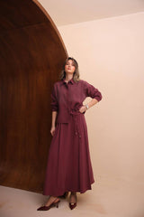 Gömlek Yakalı Şık Modern Etekli Takım